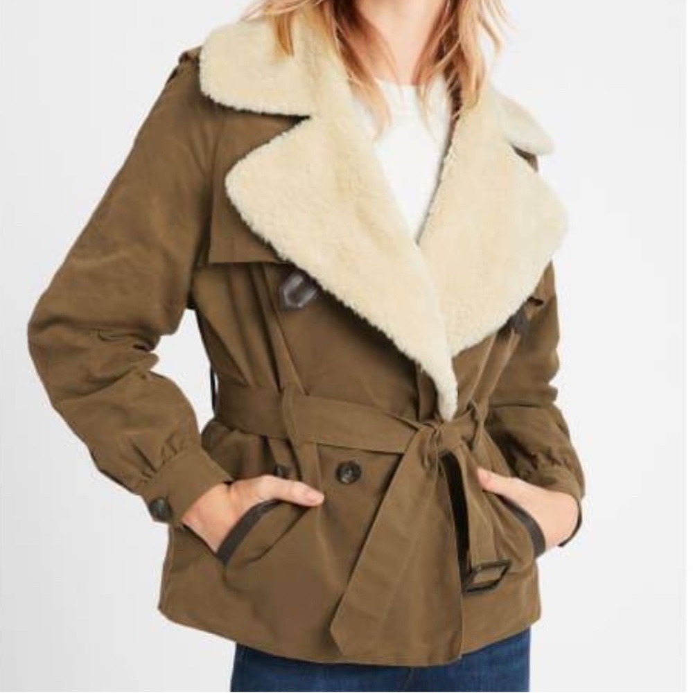Banana Republic Heritage Shearling Collar Field Jacket (NWT)
